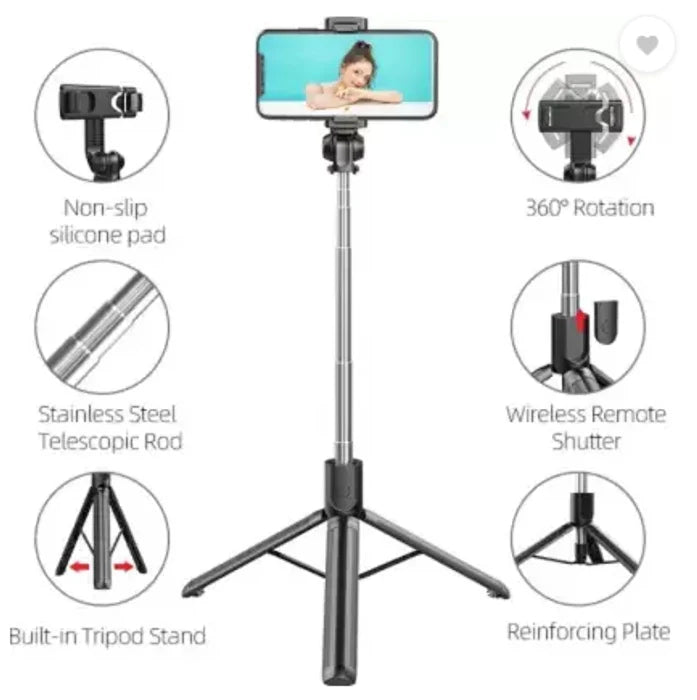 ๐คณ Selfie Stick Tripod with Remote Control ๐ฎ