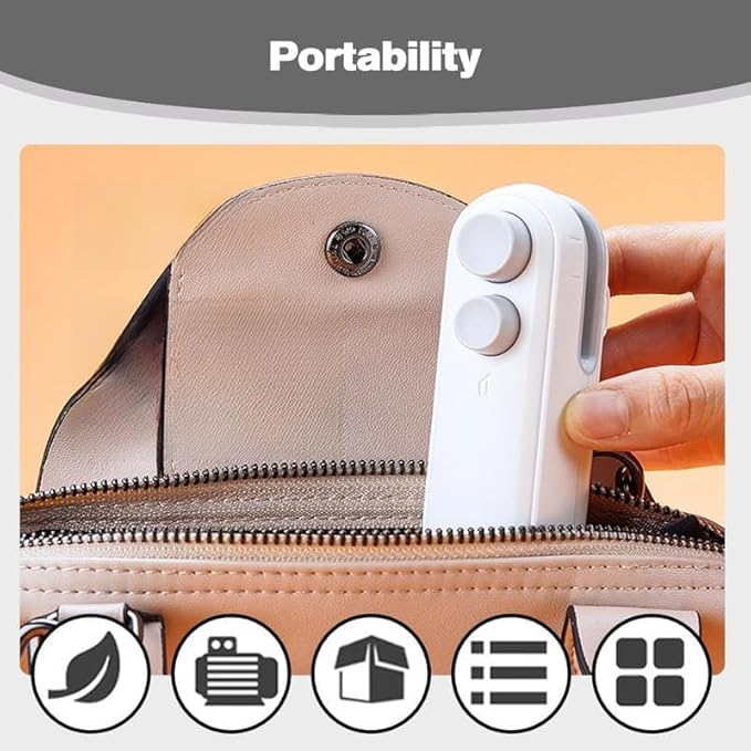 ๐งฒ Mini Portable 2-in-1 Bag Sealer & Cutter ๐