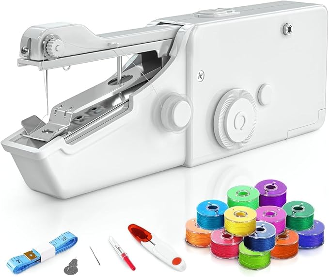๐งตโจ Mini Rechargeable Handy Sewing Machine โ Stitch Anytime, Anywhere! โจ๐งต
