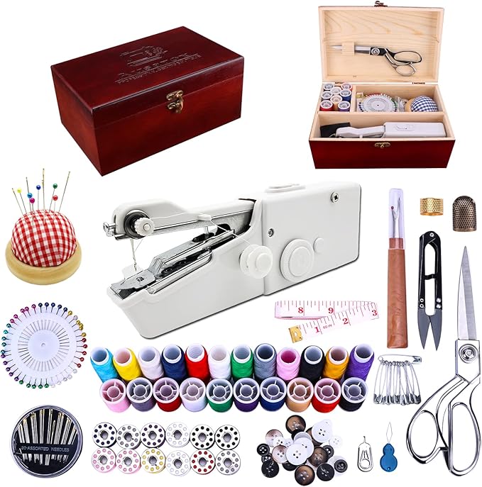 ๐งตโจ Mini Rechargeable Handy Sewing Machine โ Stitch Anytime, Anywhere! โจ๐งต