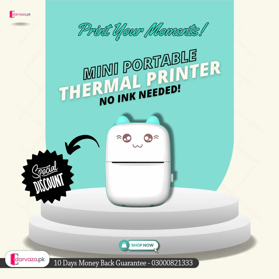 π¨οΈβ¨ Cute Mini Inkless Printer β Print Anytime, Anywhere! β¨π¨οΈ