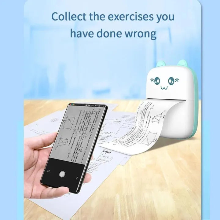 π¨οΈβ¨ Cute Mini Inkless Printer β Print Anytime, Anywhere! β¨π¨οΈ